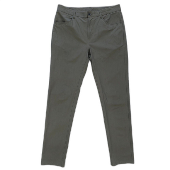 VUORI Meta Pant Athleisure Slim Fit Chino Commuter Casual Minimal Olive 33x32